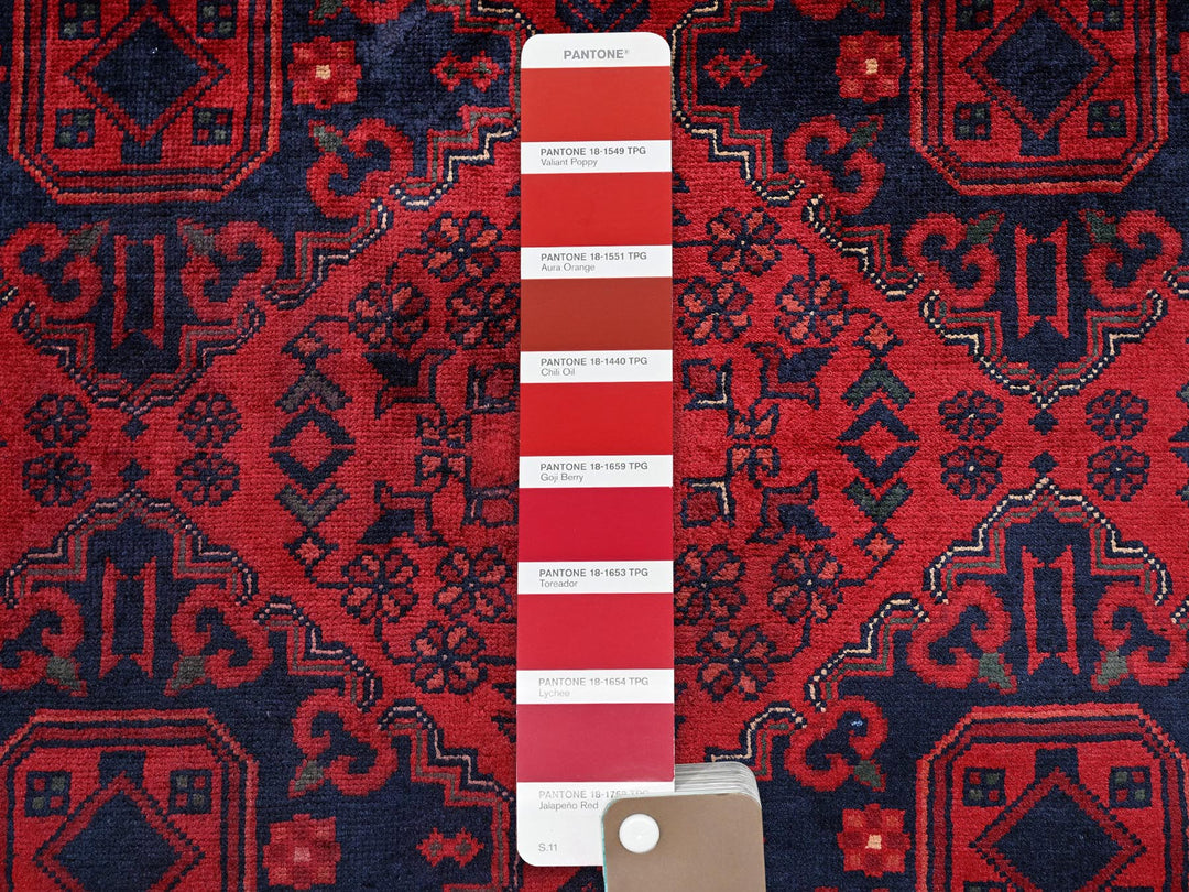 9'10" x 13'2" New Hand Knotted Red Wool Rectangle Oriental Rug - MOA102768