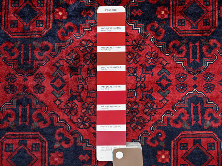 9'10" x 13'2" New Hand Knotted Red Wool Rectangle Oriental Rug - MOA102768
