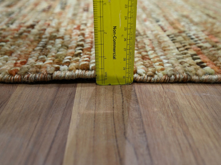 2'1" x 3'1" New Hand Knotted Brown Wool Rectangle Oriental Rug - MOA10276900