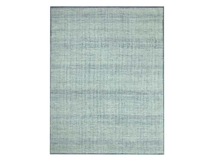 12'0" x 15'0" New Hand Knotted Blue Wool Rectangle Oriental Rug - MOA10276921