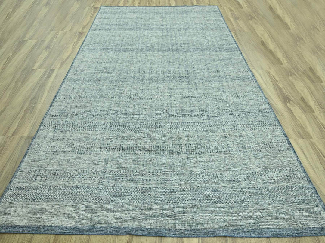 12'0" x 15'0" New Hand Knotted Blue Wool Rectangle Oriental Rug - MOA10276921