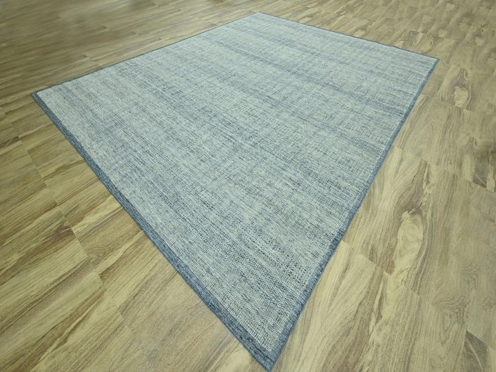 12'0" x 15'0" New Hand Knotted Blue Wool Rectangle Oriental Rug - MOA10276921