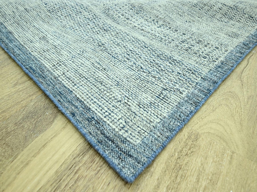 12'0" x 15'0" New Hand Knotted Blue Wool Rectangle Oriental Rug - MOA10276921