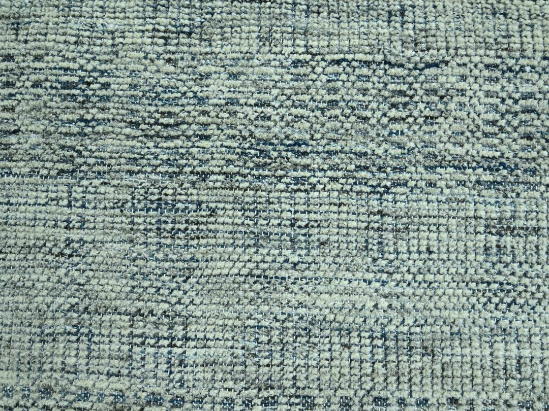 12'0" x 15'0" New Hand Knotted Blue Wool Rectangle Oriental Rug - MOA10276921