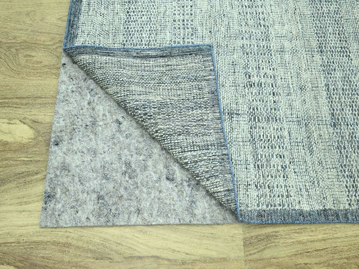 10'1" x 13'10" New Hand Knotted Blue Wool Rectangle Oriental Rug - MOA10276922