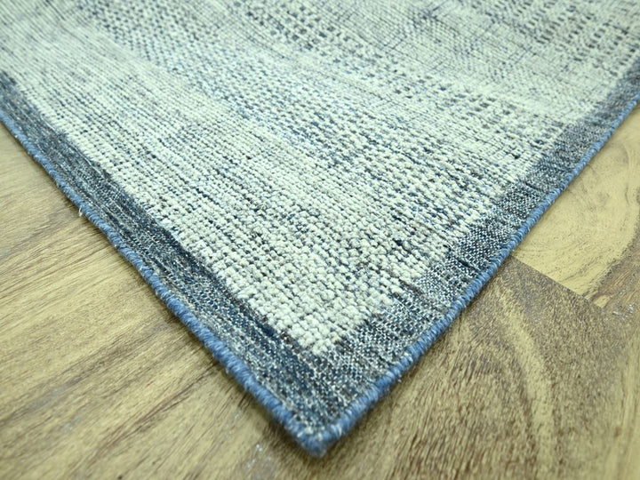 10'1" x 13'10" New Hand Knotted Blue Wool Rectangle Oriental Rug - MOA10276922