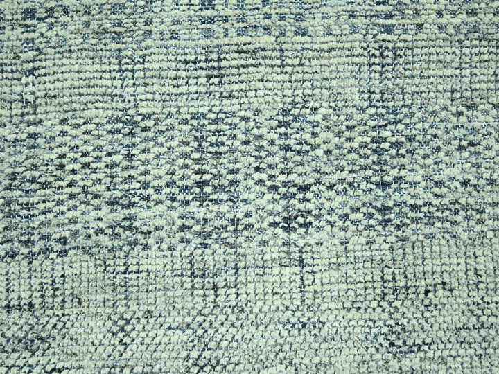 10'1" x 13'10" New Hand Knotted Blue Wool Rectangle Oriental Rug - MOA10276922