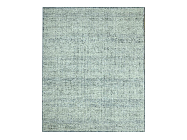 8'2" x 9'11" New Hand Knotted Blue Wool Rectangle Oriental Rug - MOA10276926