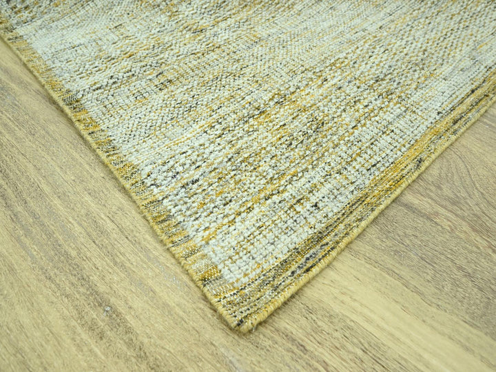 10'2" x 13'10" New Hand Knotted Yellow Wool Rectangle Oriental Rug - MOA10276931