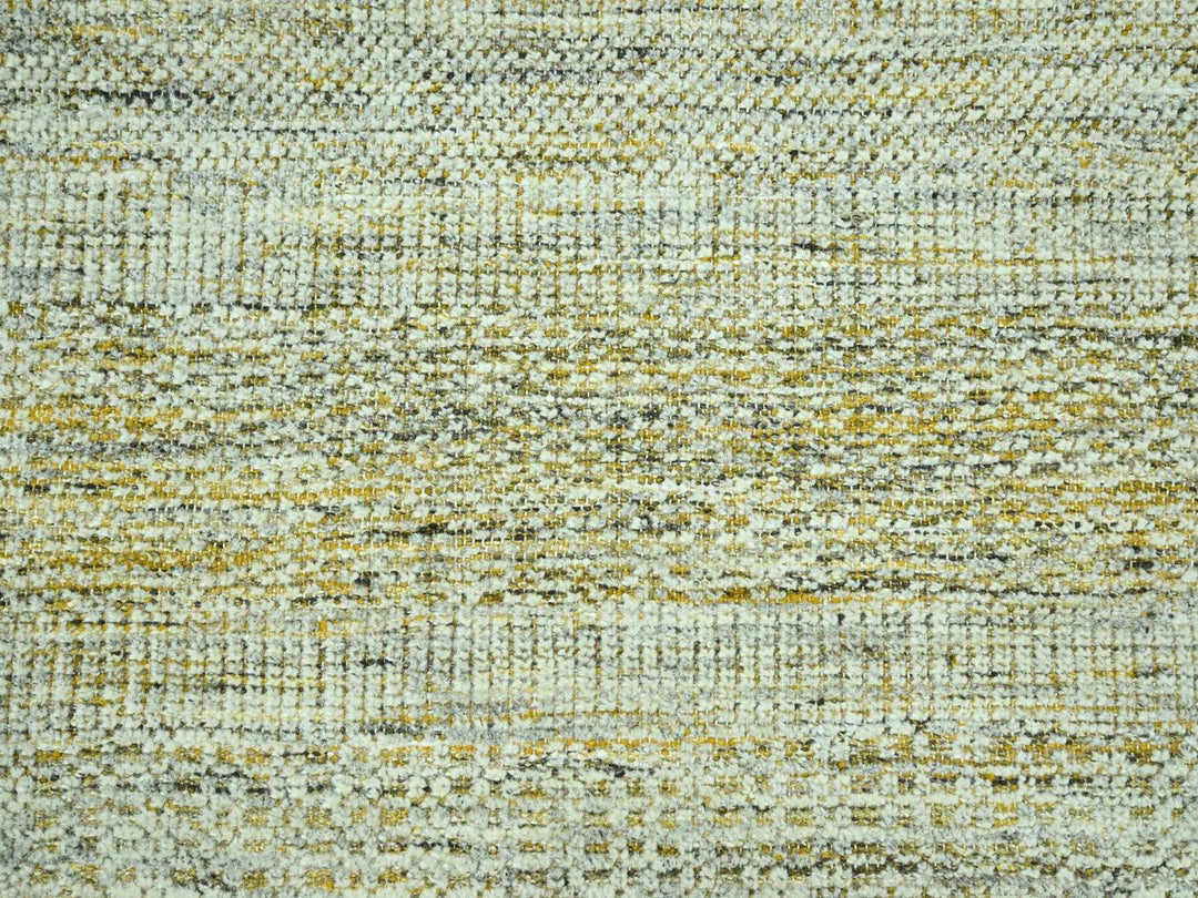 8'1" x 10'2" New Hand Knotted Yellow Wool Rectangle Oriental Rug - MOA10276935