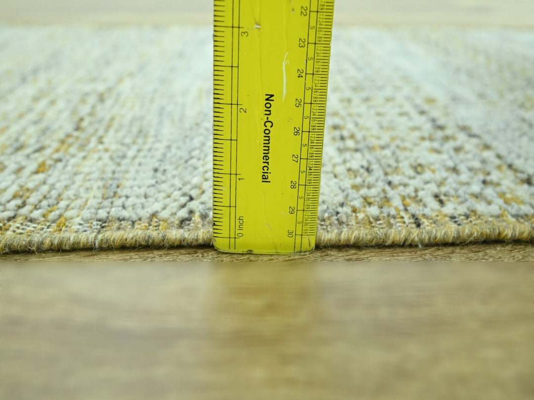 2'0" x 3'0" New Hand Knotted Yellow Wool Rectangle Oriental Rug - MOA10276936