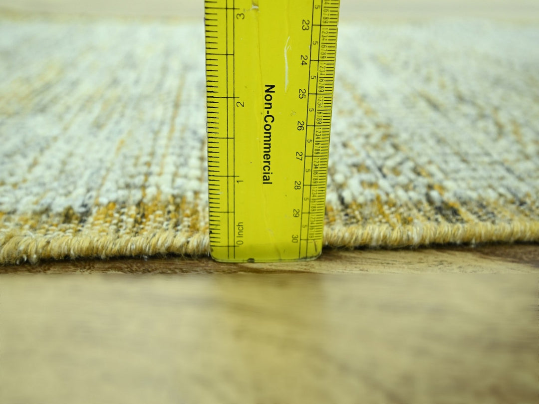 2'0" x 3'0" New Hand Knotted Yellow Wool Rectangle Oriental Rug - MOA10276938