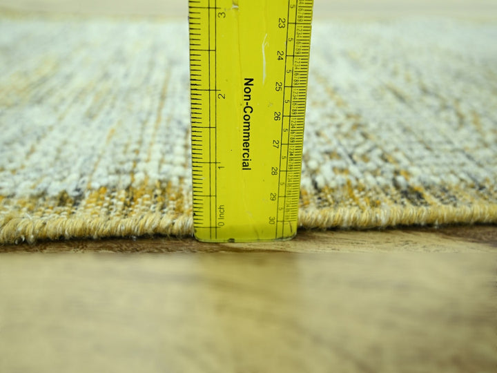 2'0" x 3'0" New Hand Knotted Yellow Wool Rectangle Oriental Rug - MOA10276938