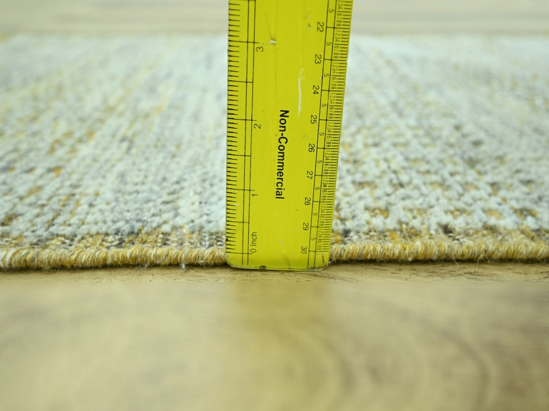 2'0" x 3'0" New Hand Knotted Yellow Wool Rectangle Oriental Rug - MOA10276939