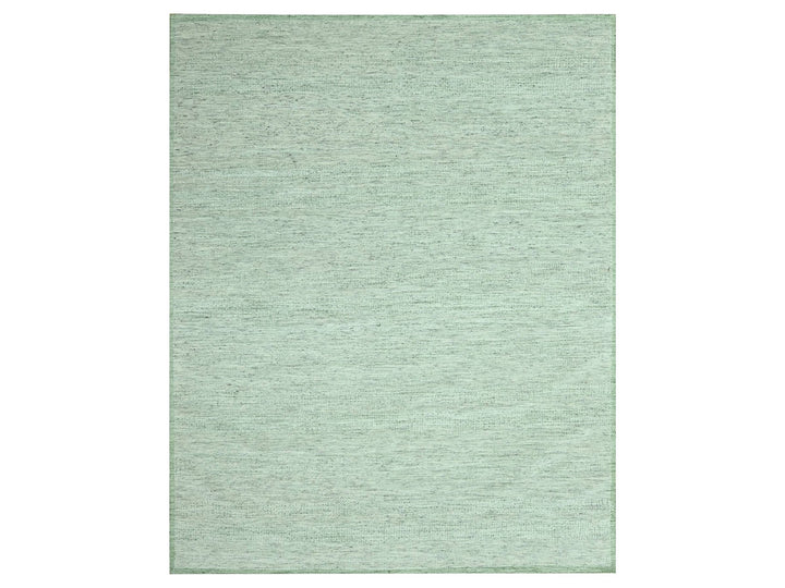 11'10" x 14'10" New Hand Knotted Green Wool Rectangle Oriental Rug - MOA10276944