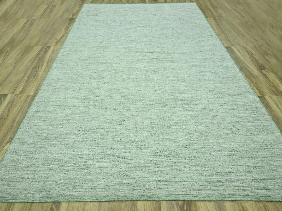 11'10" x 14'10" New Hand Knotted Green Wool Rectangle Oriental Rug - MOA10276944