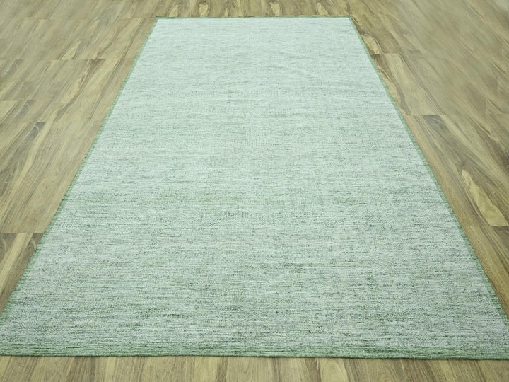 9'10" x 14'0" New Hand Knotted Green Wool Rectangle Oriental Rug - MOA10276945