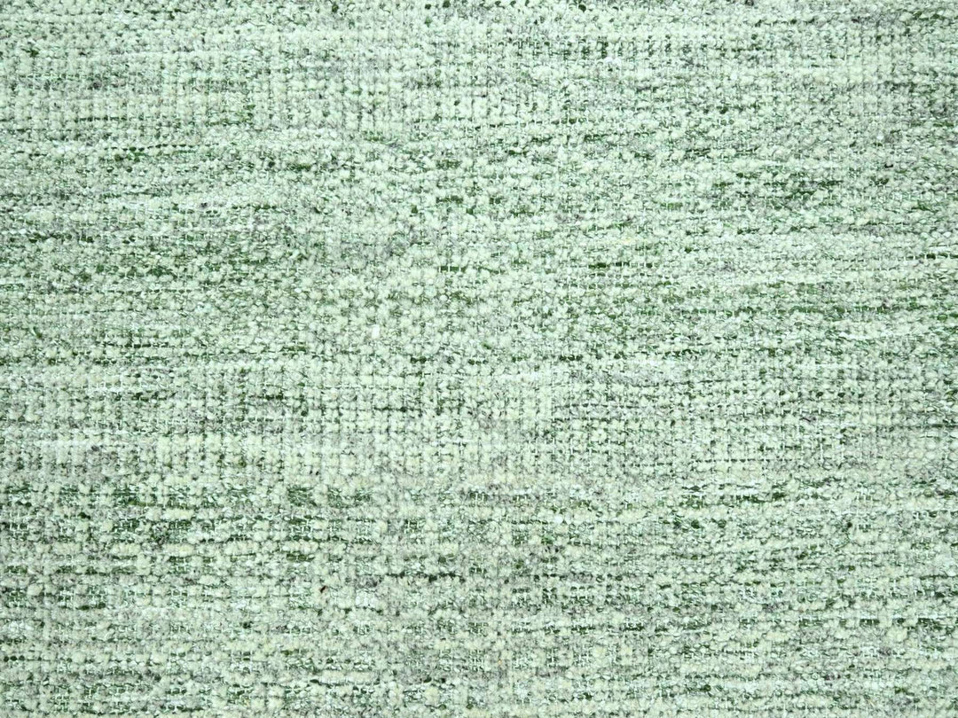 9'10" x 14'0" New Hand Knotted Green Wool Rectangle Oriental Rug - MOA10276945