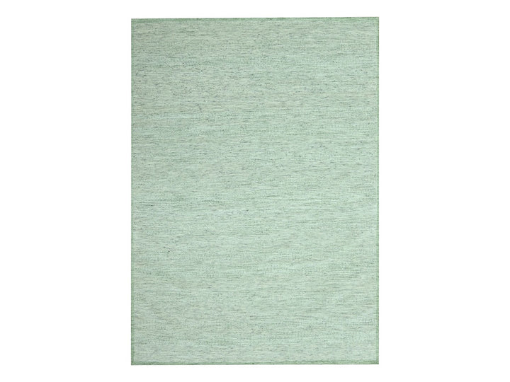 8'10" x 11'10" New Hand Knotted Green Wool Rectangle Oriental Rug - MOA10276946