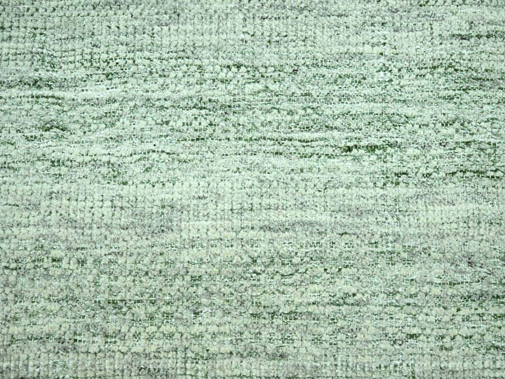 8'10" x 11'10" New Hand Knotted Green Wool Rectangle Oriental Rug - MOA10276946