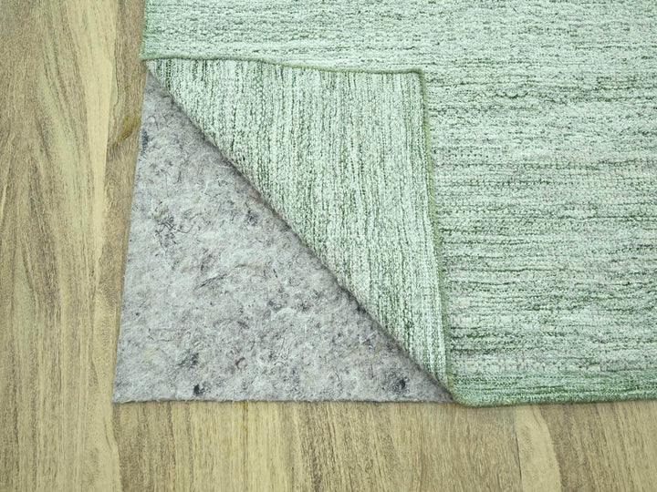 8'0" x 10'0" New Hand Knotted Green Wool Rectangle Oriental Rug - MOA10276947