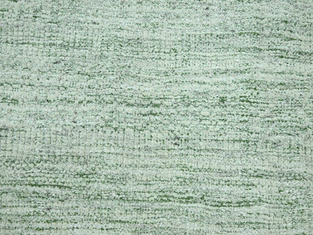 8'0" x 10'0" New Hand Knotted Green Wool Rectangle Oriental Rug - MOA10276947