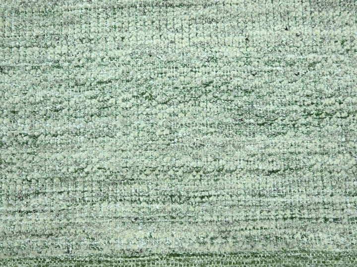 8'0" x 10'0" New Hand Knotted Green Wool Rectangle Oriental Rug - MOA10276948