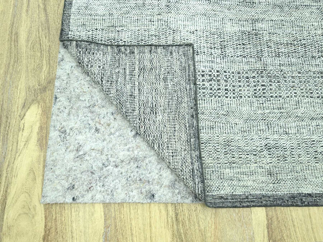 12'1" x 15'1" New Hand Knotted Black Wool Rectangle Oriental Rug - MOA10276949