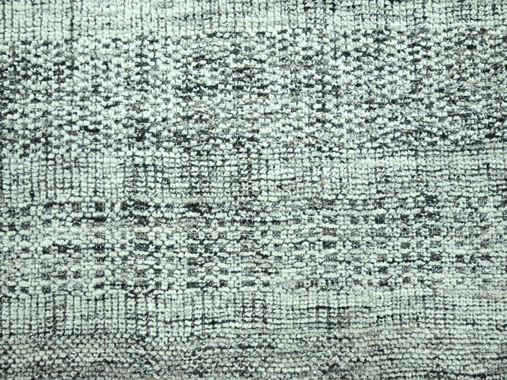 9'1" x 12'0" New Hand Knotted Black Wool Rectangle Oriental Rug - MOA10276950