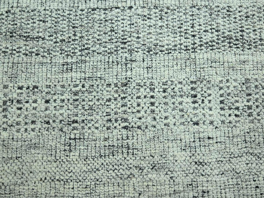 8'2" x 10'0" New Hand Knotted Black Wool Rectangle Oriental Rug - MOA10276952