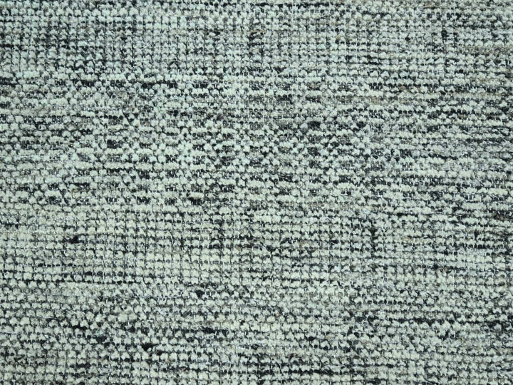 8'3" x 10'2" New Hand Knotted Black Wool Rectangle Oriental Rug - MOA10276953