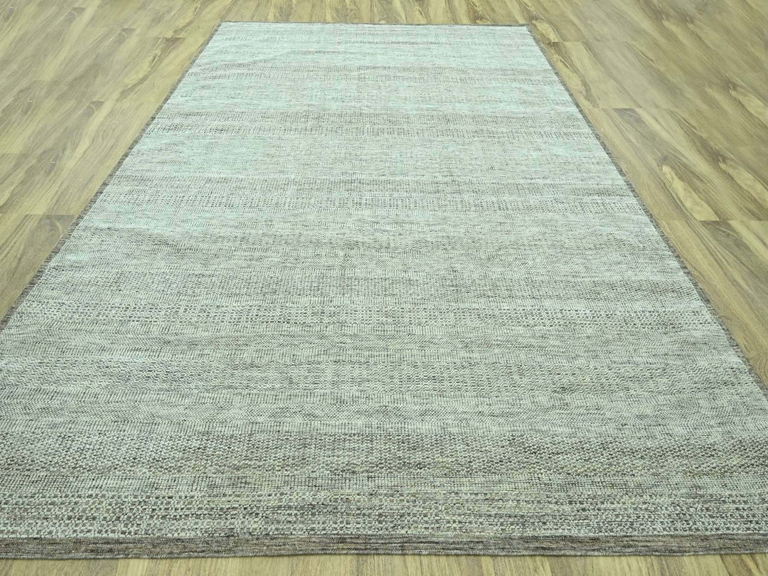 10'4" x 14'0" New Hand Knotted Brown Wool Rectangle Oriental Rug - MOA10276959