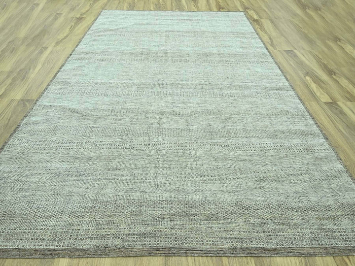 10'4" x 14'0" New Hand Knotted Brown Wool Rectangle Oriental Rug - MOA10276959