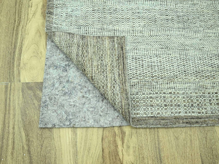 10'4" x 14'0" New Hand Knotted Brown Wool Rectangle Oriental Rug - MOA10276959