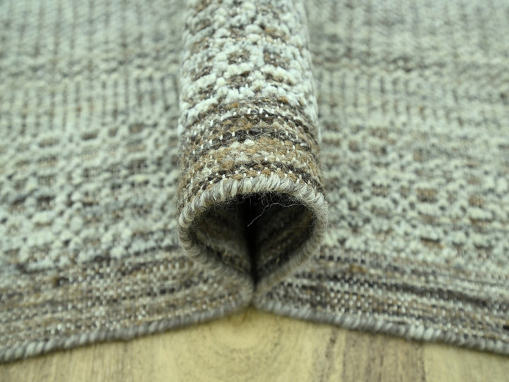 10'4" x 14'0" New Hand Knotted Brown Wool Rectangle Oriental Rug - MOA10276959