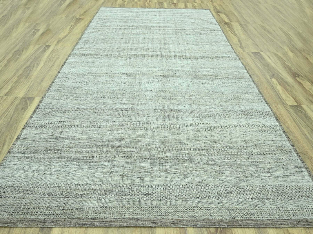 10'1" x 14'3" New Hand Knotted Brown Wool Rectangle Oriental Rug - MOA10276960