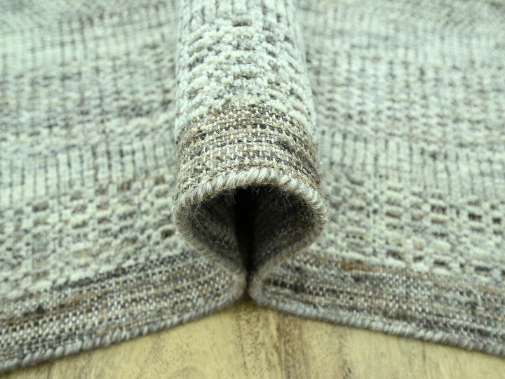 10'1" x 14'3" New Hand Knotted Brown Wool Rectangle Oriental Rug - MOA10276960