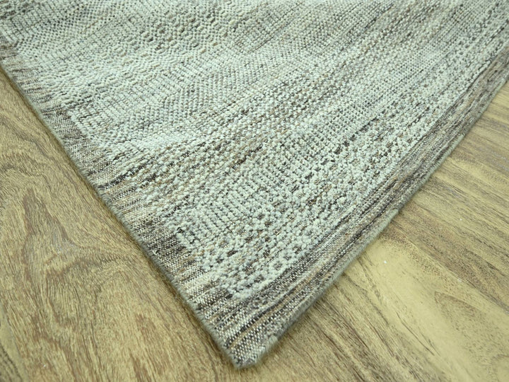 10'4" x 13'11" New Hand Knotted Brown Wool Rectangle Oriental Rug - MOA10276961