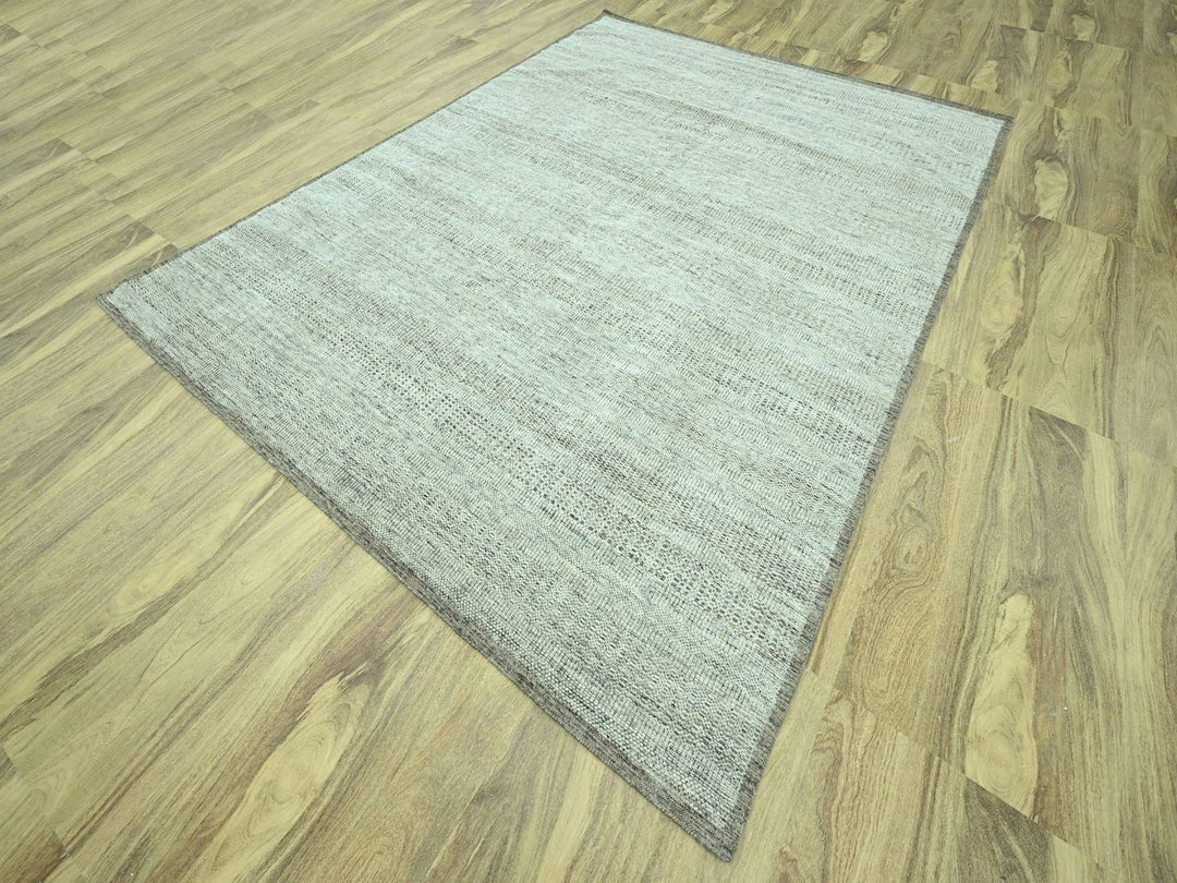 9'3" x 12'2" New Hand Knotted Brown Wool Rectangle Oriental Rug - MOA10276962