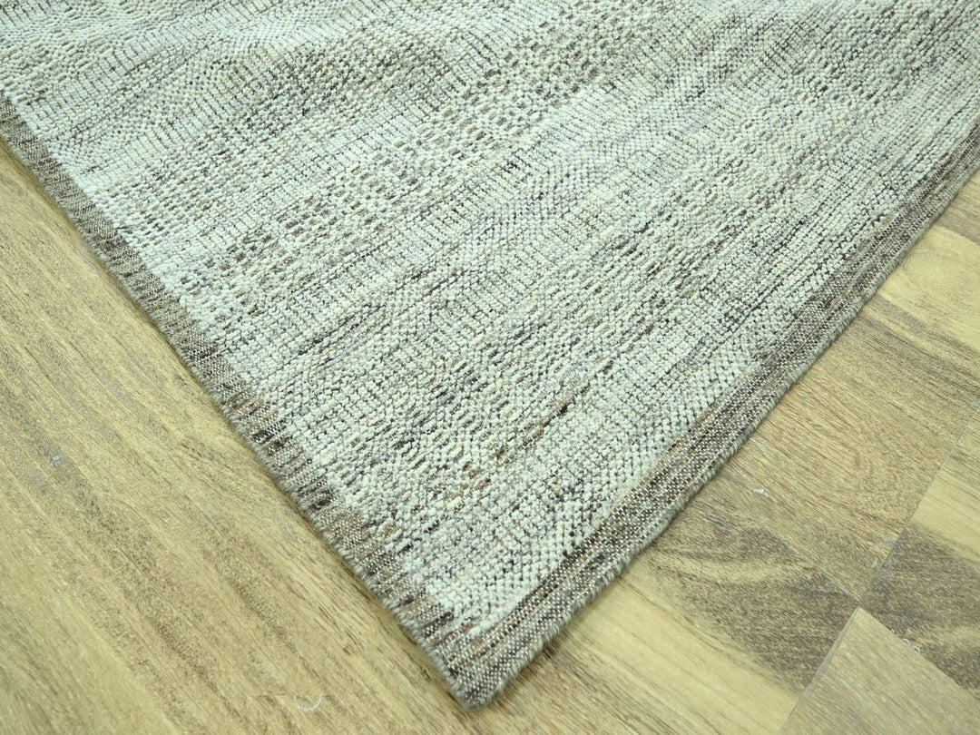 9'3" x 12'2" New Hand Knotted Brown Wool Rectangle Oriental Rug - MOA10276962