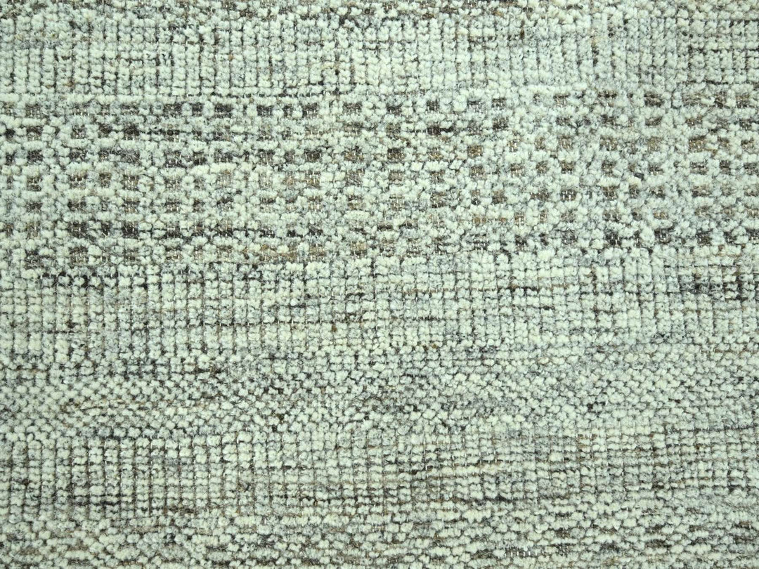 9'3" x 12'2" New Hand Knotted Brown Wool Rectangle Oriental Rug - MOA10276962