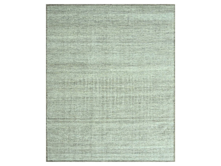 8'2" x 10'3" New Hand Knotted Brown Wool Rectangle Oriental Rug - MOA10276964