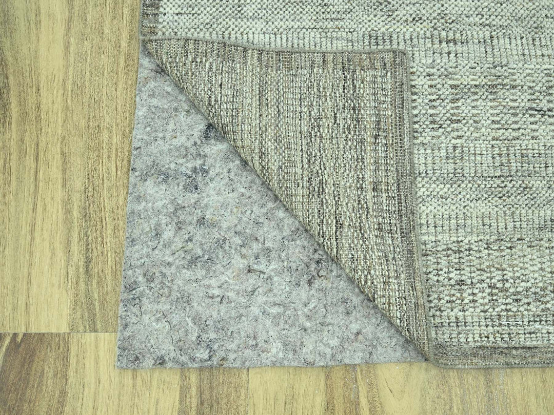 2'8" x 6'3" New Hand Knotted Brown Wool Runner Oriental Rug - MOA10276965