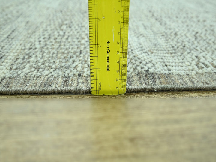 2'8" x 6'3" New Hand Knotted Brown Wool Runner Oriental Rug - MOA10276965