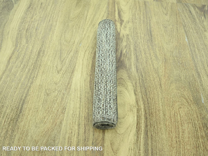 2'0" x 3'0" New Hand Knotted Brown Wool Rectangle Oriental Rug - MOA10276966