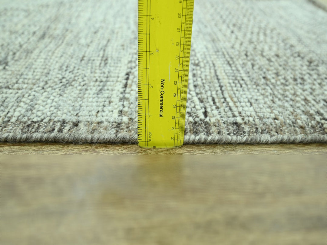 2'0" x 3'0" New Hand Knotted Brown Wool Rectangle Oriental Rug - MOA10276968