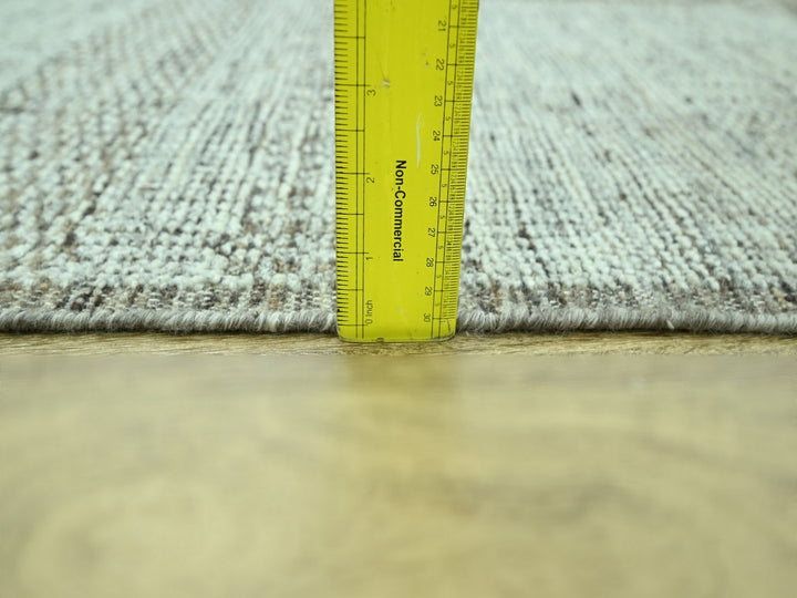 2'0" x 3'0" New Hand Knotted Brown Wool Rectangle Oriental Rug - MOA10276969