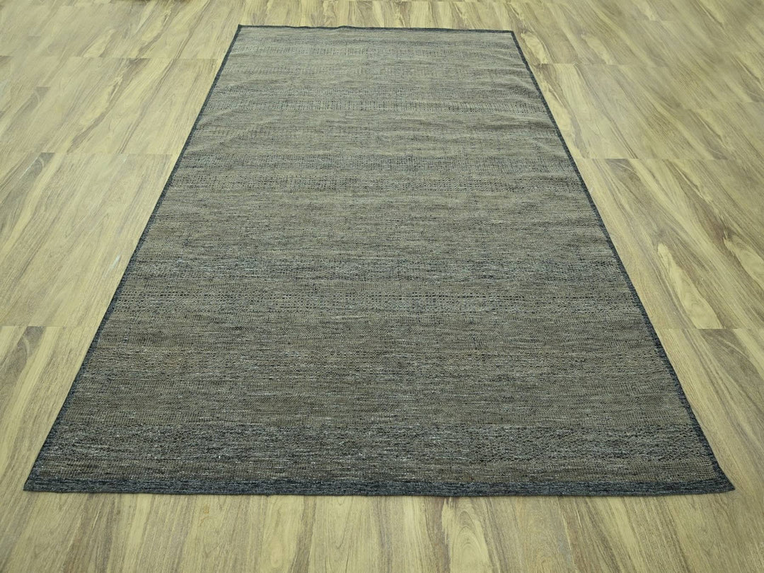 8'11" x 11'11" New Hand Knotted Brown Wool Rectangle Oriental Rug - MOA10276970