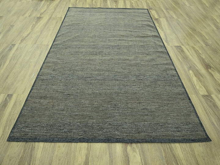 8'11" x 11'11" New Hand Knotted Brown Wool Rectangle Oriental Rug - MOA10276970