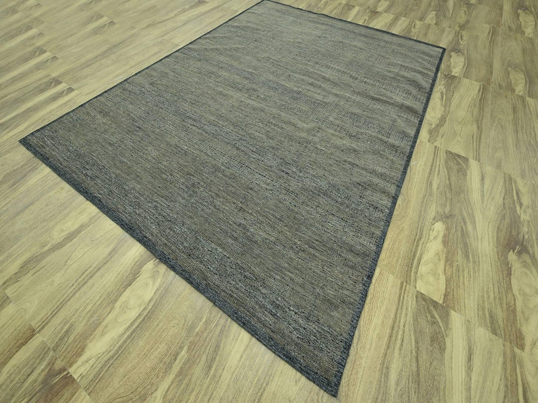 8'11" x 11'11" New Hand Knotted Brown Wool Rectangle Oriental Rug - MOA10276970